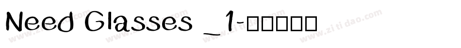 Need Glasses _1字体转换